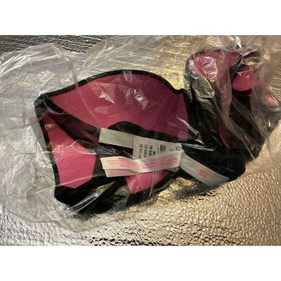 Victoria's Secret Pink Black Strapless Push Up Bra 36A - Picture 2 of 2